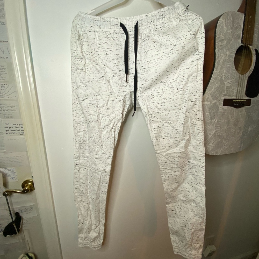 white joggers